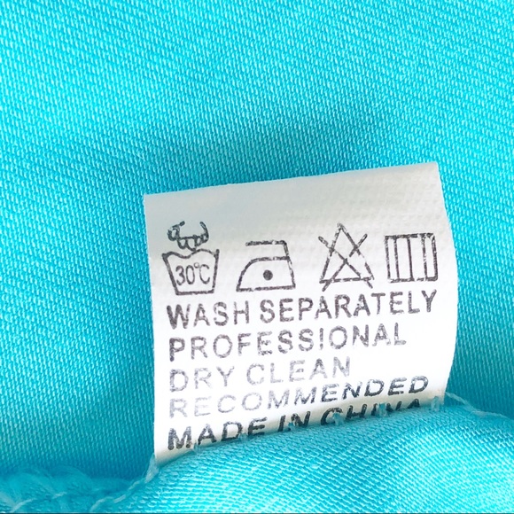 Sky Blue Cold Shoulder Top, Size Large - Picture 11 of 12